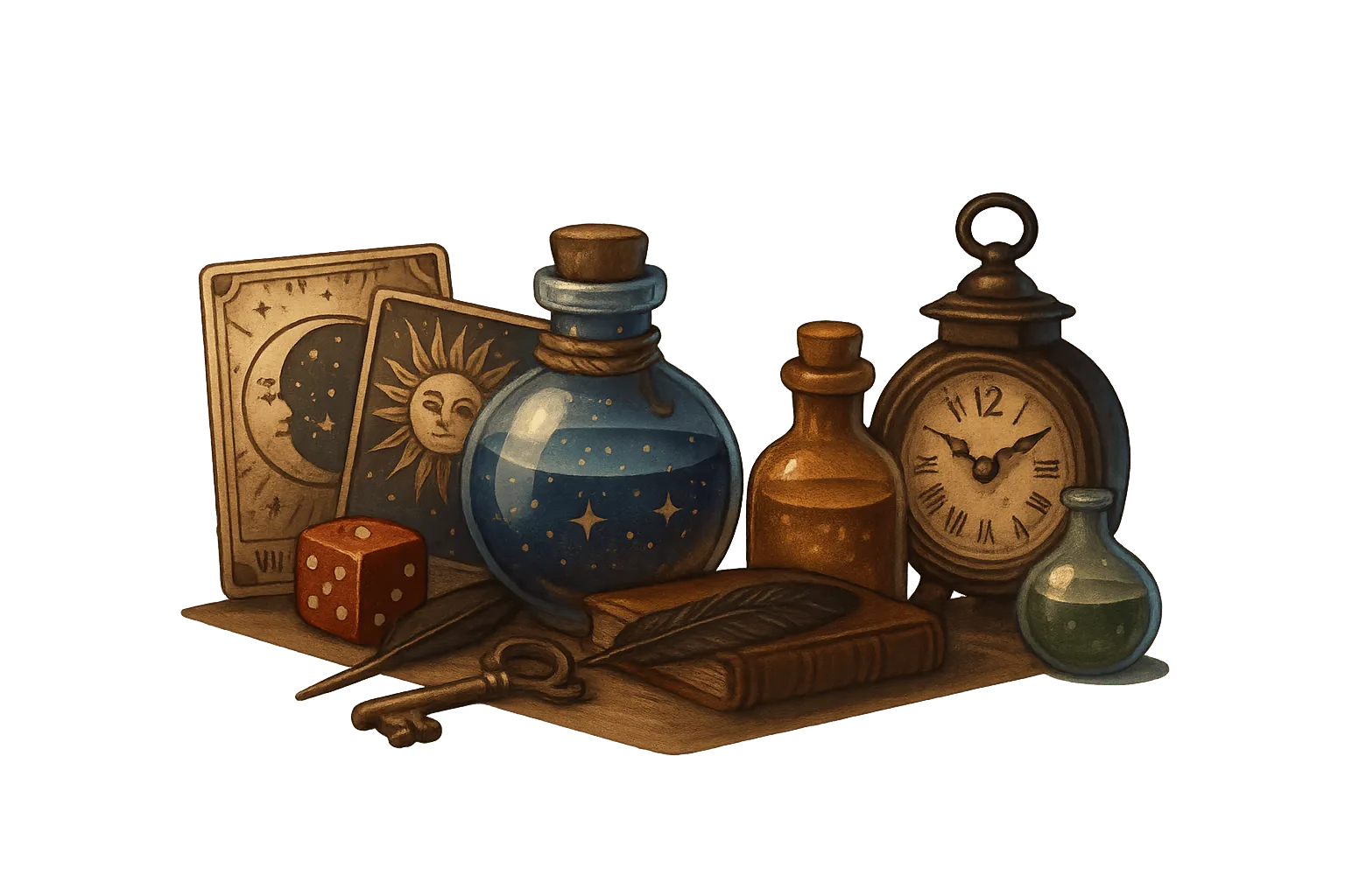 Magic Items on a Shelf